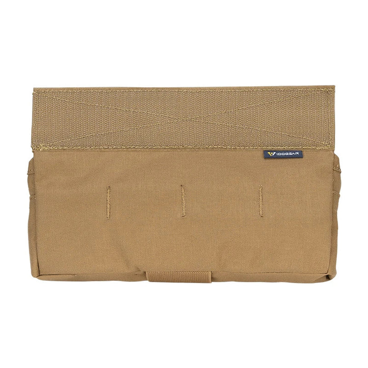 Tan tactical pouch on a white background