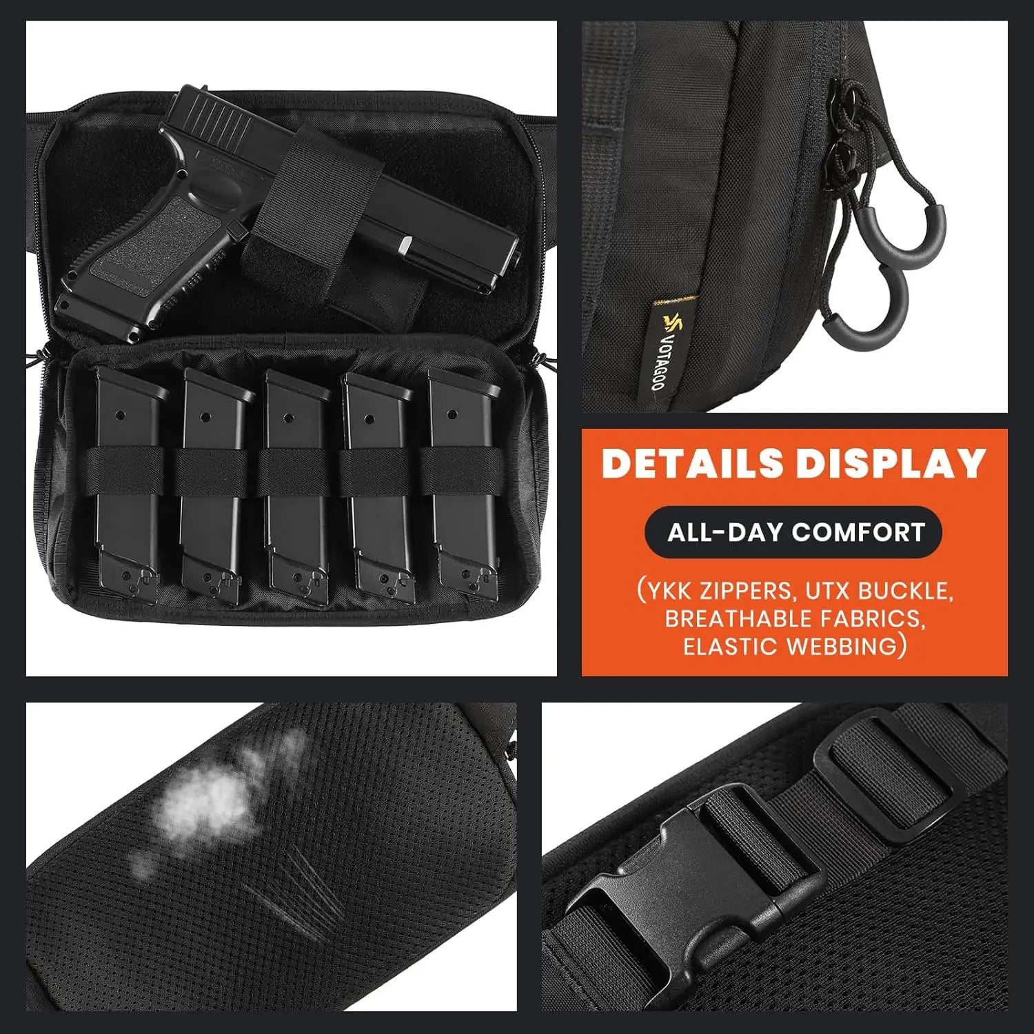 Concealed Carry Fanny Pack w/Adjustable Waist Belt - BL TAC
