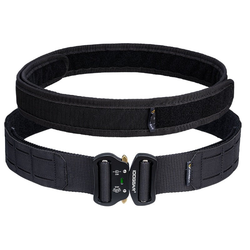 2 Inch Laser Cut MOLLE Belt BL TAC