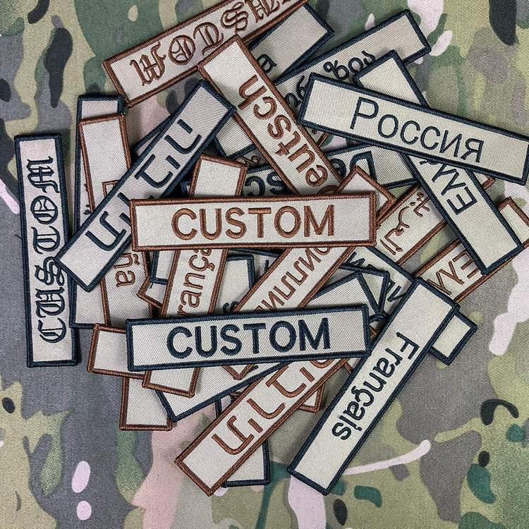 Germany Patches Name Tags Military Velcro Patch Personalized 125x25mm 