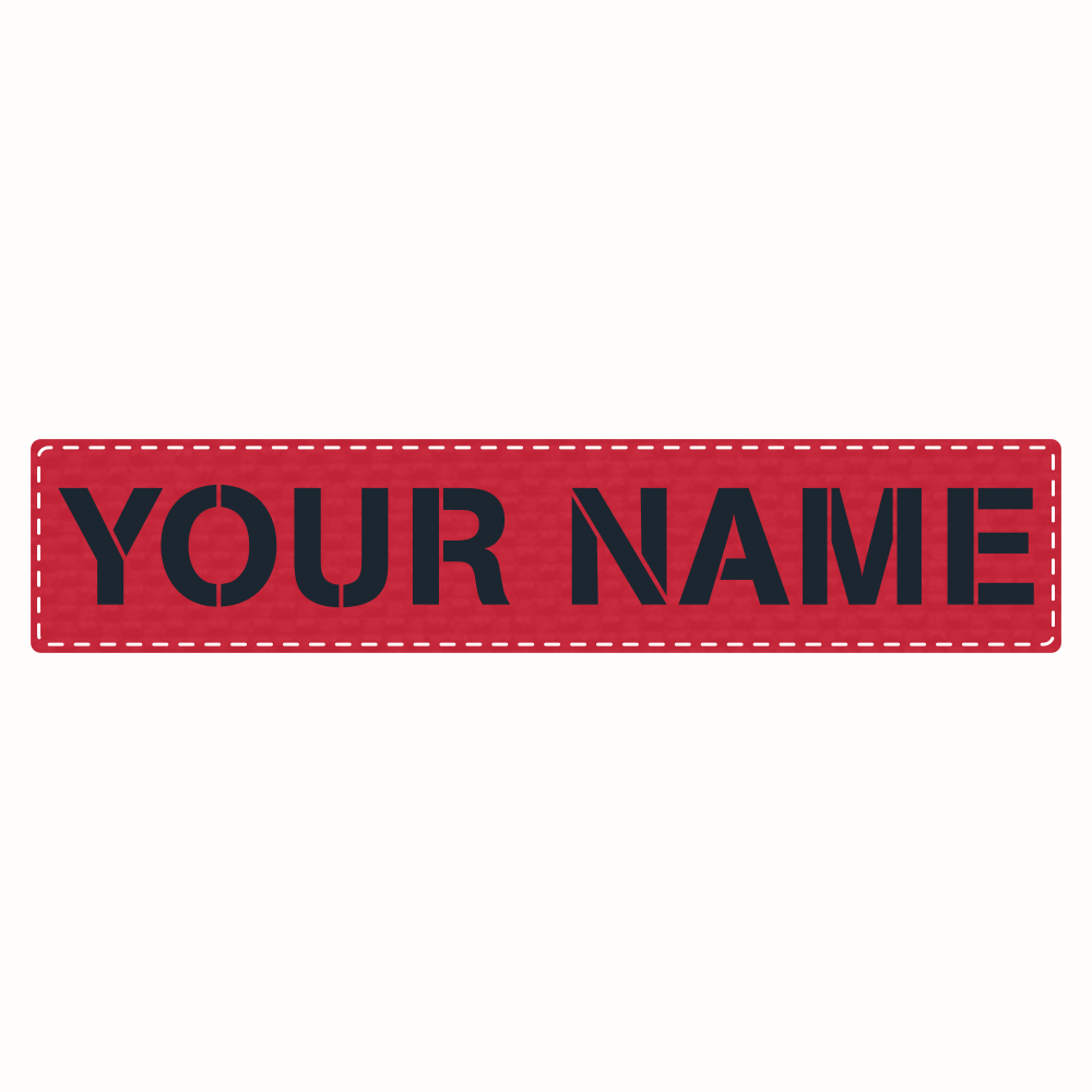 Customised Name Patch - Laser Cut IR