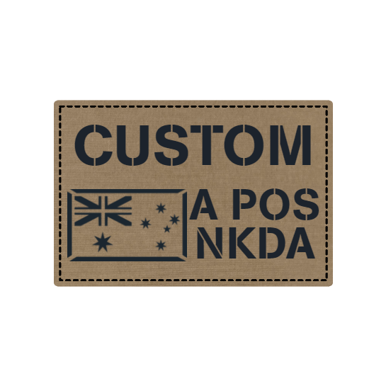 Customised Info Patch FLAG - Laser Cut IR