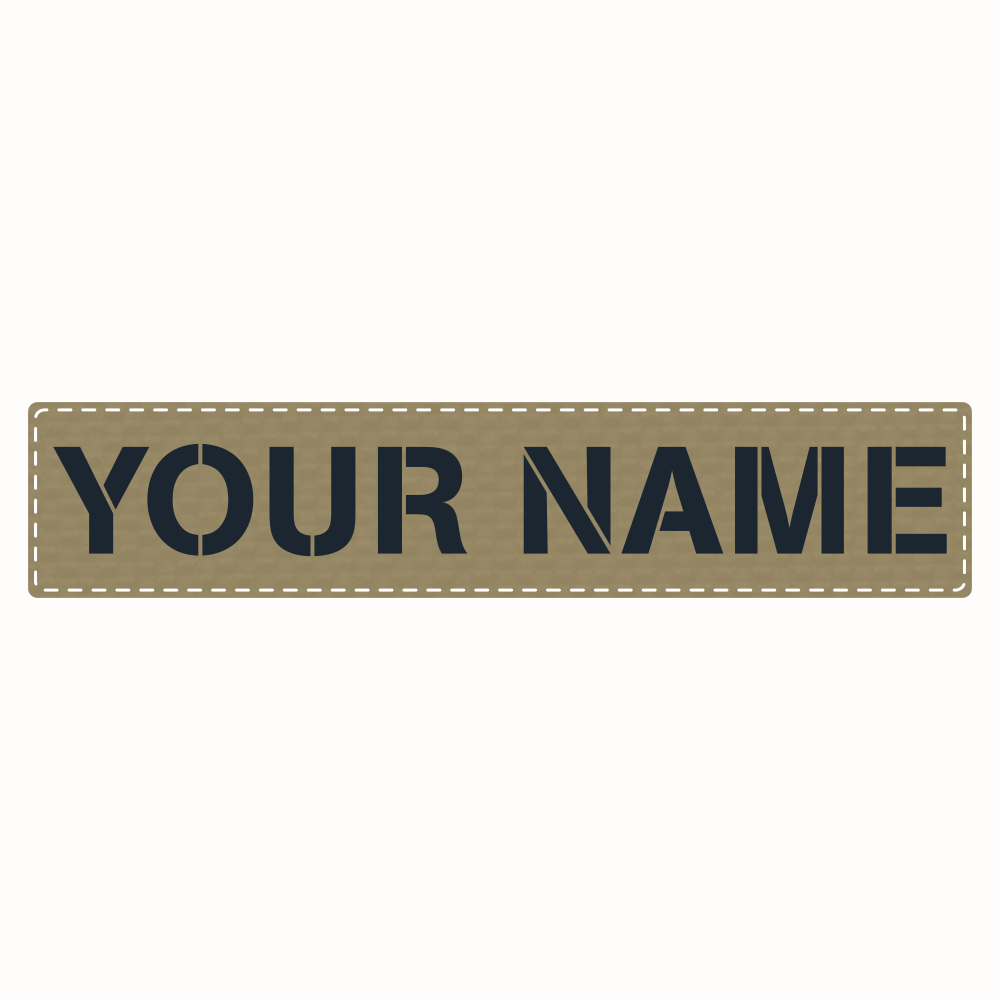 Customised Laser-cut Name Patch - 140x25mm