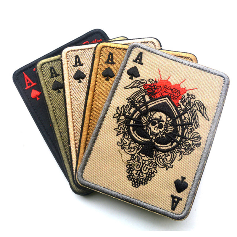 Ace Card Patch - Bearded Lion