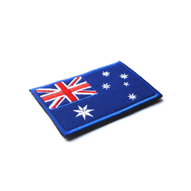 Australia Flag Embroidery Patch - Bearded Lion