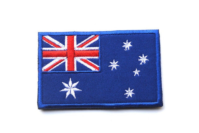Australia Flag Embroidery Patch - Bearded Lion