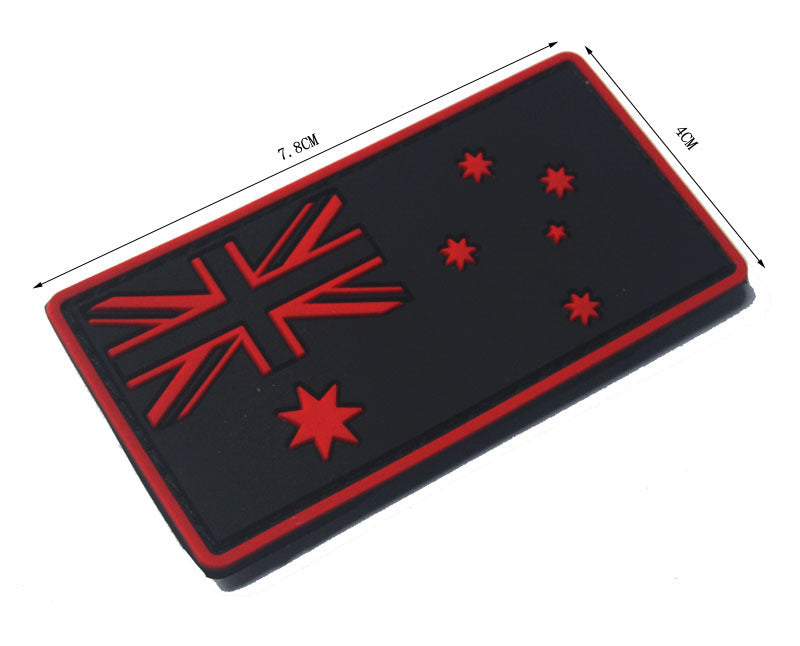 PVC Australia Flag Patch - Bearded Lion