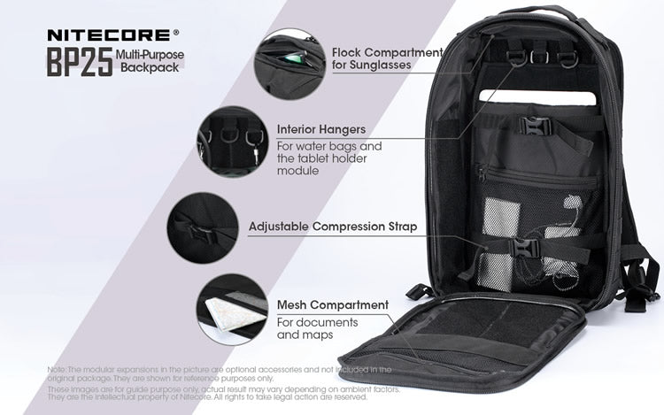 NITECOR BP25 Multi-purpose Backpack - Bearded Lion